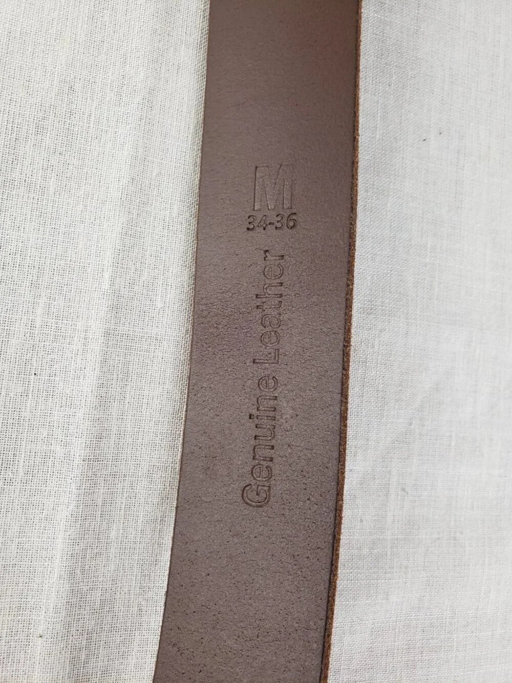 Timberland Brown Leather Belt Casual Mens Medium 34-36